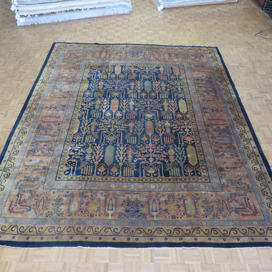 Emmeline vintage persian hamadan rug, full view