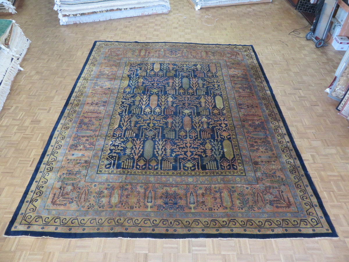 Emmeline vintage persian hamadan rug, full view
