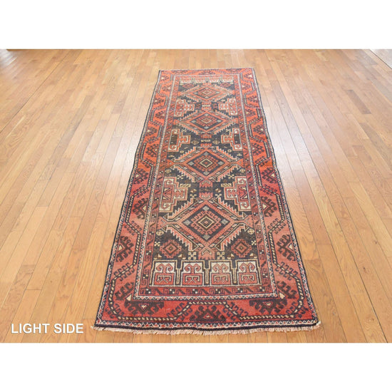Endicott vintage persian baluch runner, detail view 4