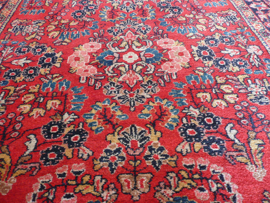 Fairfax vintage persian sarouk rug, detail view 4