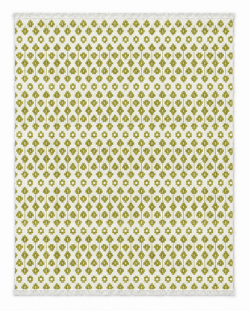 Leo Two Hues rug in green and white