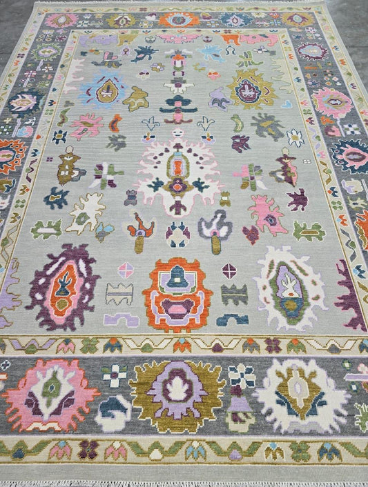 Milagro Flash Sale No. 054 — Gray with purple, pink and orange motifs