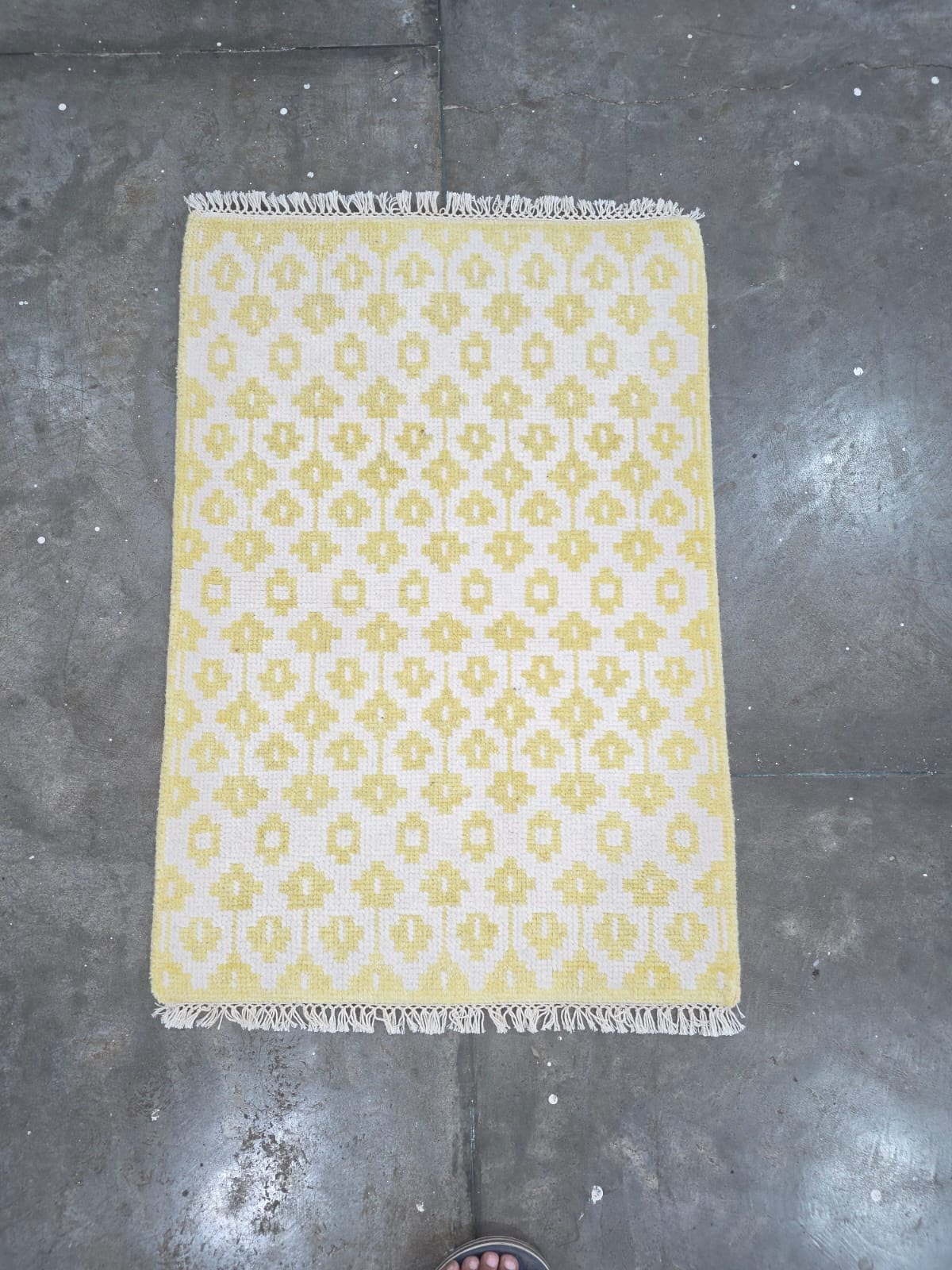 Milagro Flash Sale No. 083 — Yellow and ivory small geometric mini