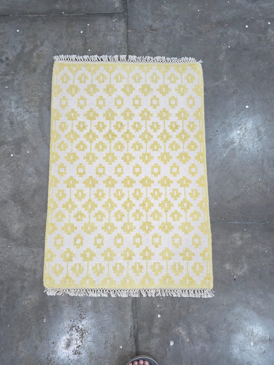 Milagro Flash Sale No. 083 — Yellow and ivory small geometric mini