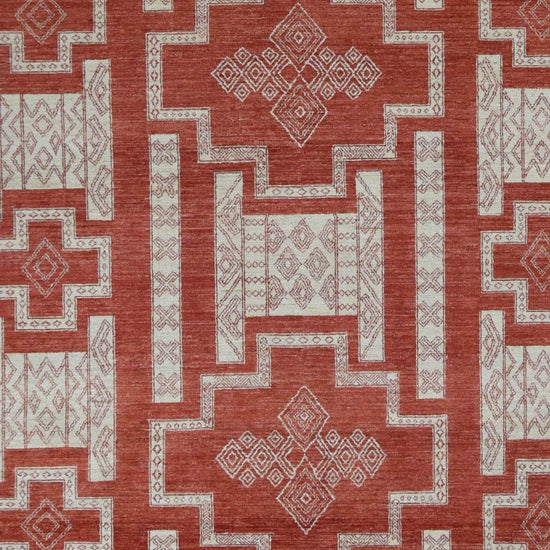 Rosamund geometric peshawar rug, full rug view