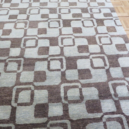 Thayer geometric wool rug, additional view
