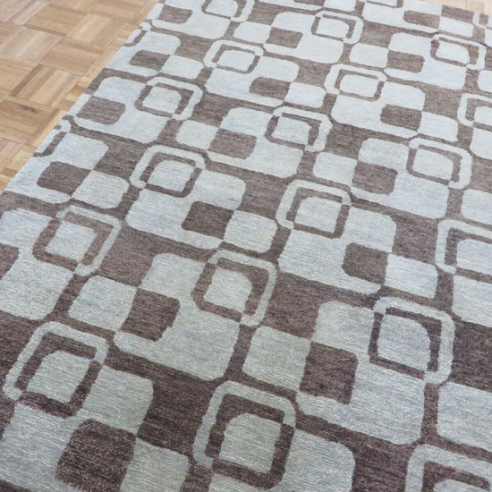 Thayer geometric wool rug, additional view