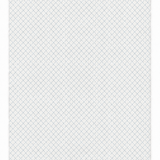 Vivian Two Hues rug with fine blue diamond lattice on white